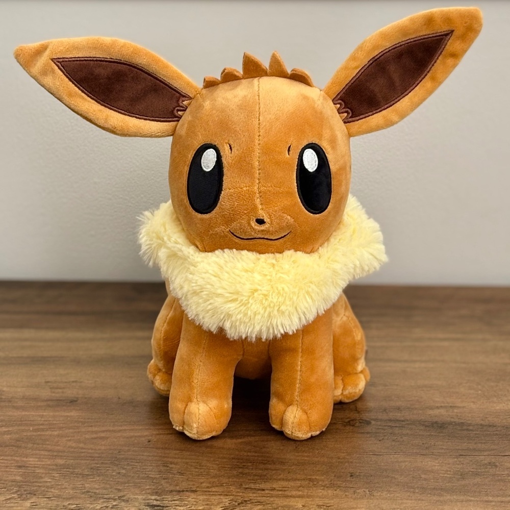 Pokemon Center EEVEE 9.5" Plush Stuffed Animal Toy Brown Nintendo EXCELLENT